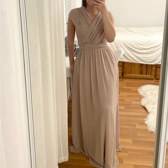 Birdygrey Taupe Bridesmaid Dress - Picture 7 of 8